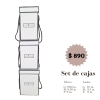 Set de 3 Cajas Blancas 