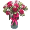 Arreglo Florero de 12 Rosas